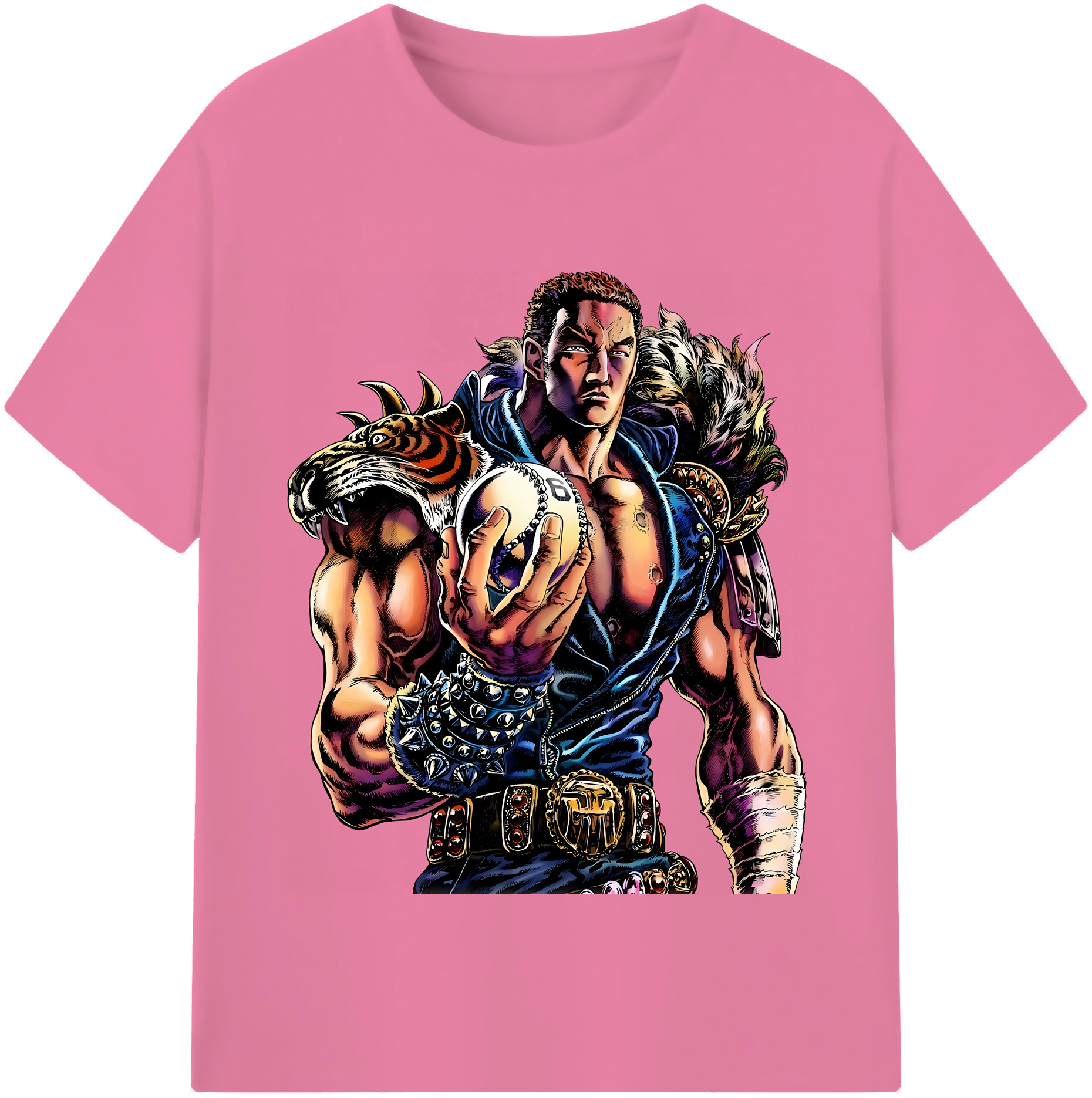 （画像用） 北斗の拳 Fist of the North Star 綿100％半袖Tシャツ（フロントプリント）